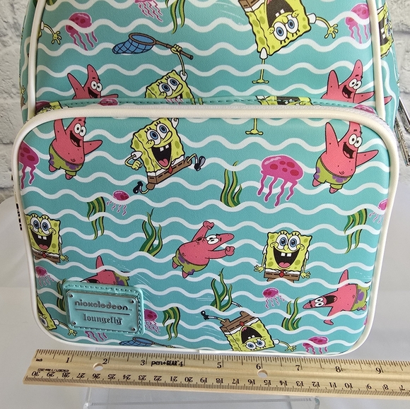 Loungefly SpongeBob Squarepants Nickelodeon Mini Backpack Convertible Bag New - Picture 14 of 16